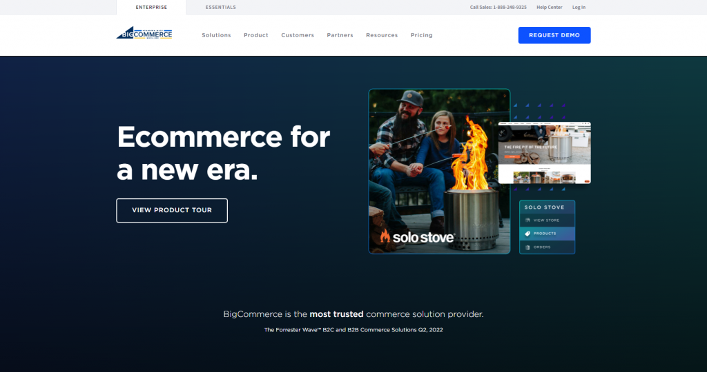BigCommerce homepage
