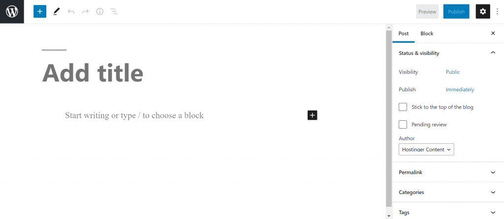 WordPress Content Editor