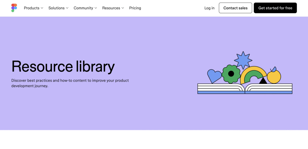 Figma's Resource library page