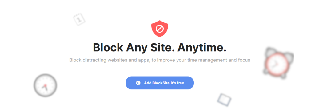 BlockSite homepage.