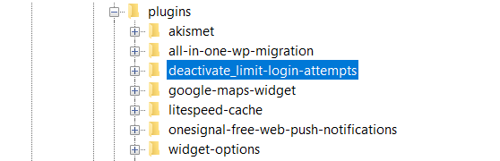 Typing deactivate before the plugin's name
