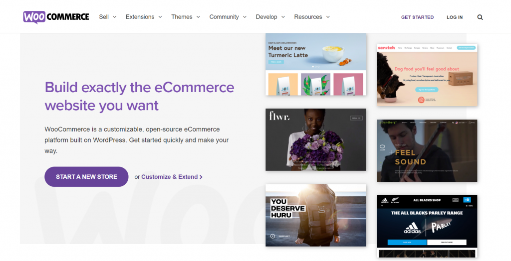 WooCommerce homepage