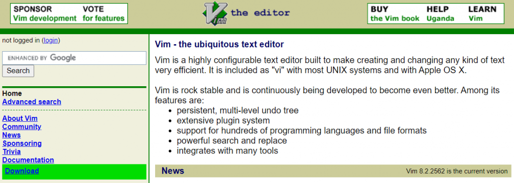 Vim text editor