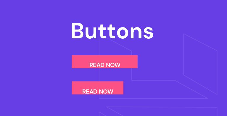 Examples of buttons with different padding areas