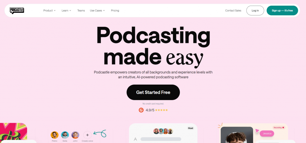 Podcastle homepage