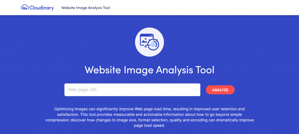 Cloudinary: Website Image Analysis Tool