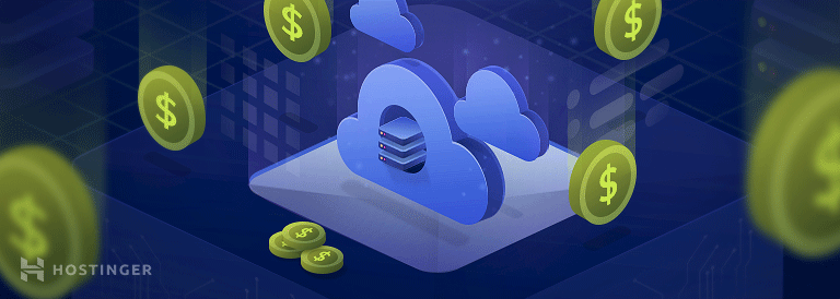 Cloud hosting illustration