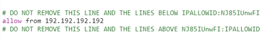 Lines of code on htaccess.