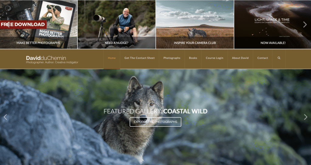 The David duChemin blog homepage