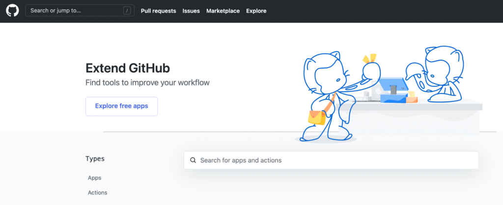 GitHub Marketplace that provides various tools for GitHub