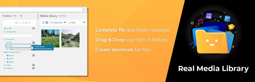 Real Media Library plugin banner