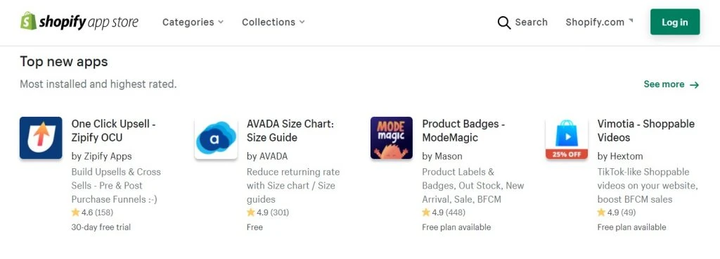 Shopify متجر التطبيقات