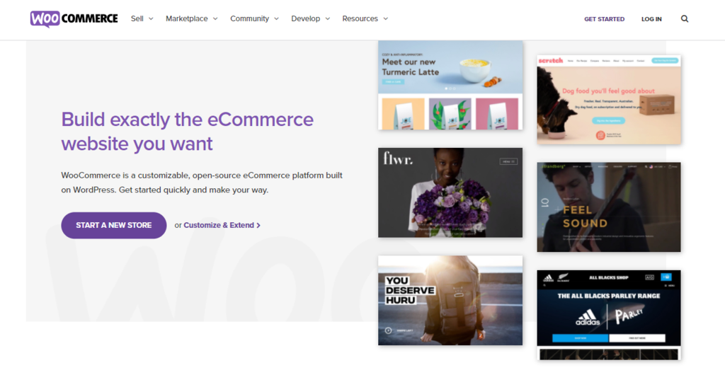 Trang web WooC Commerce.