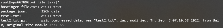 List file types within a range using the Linux file command on Terminal