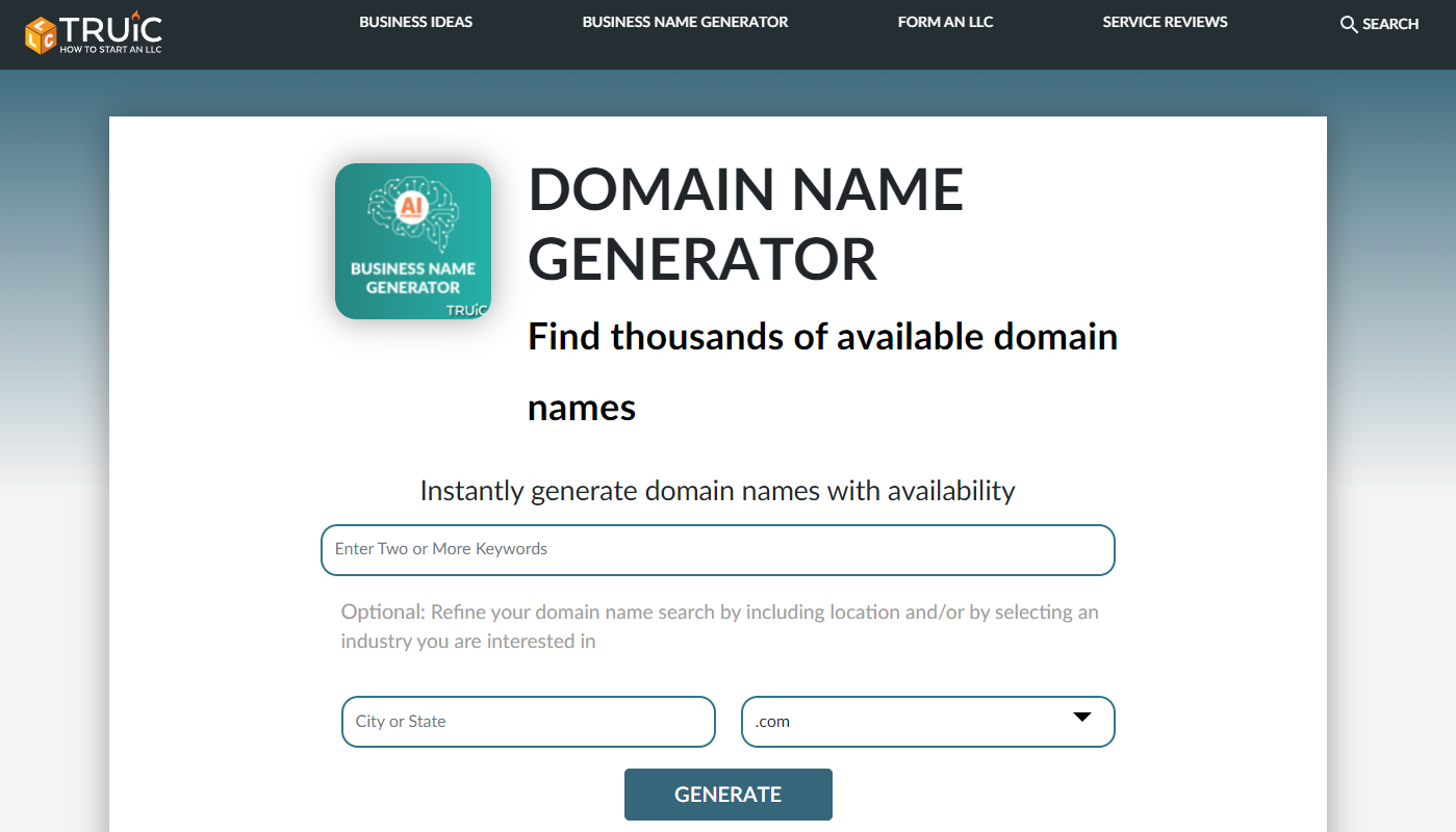 Sheet bar Pastor Best Domain Name Generators: Get Domain Name Ideas Instantly