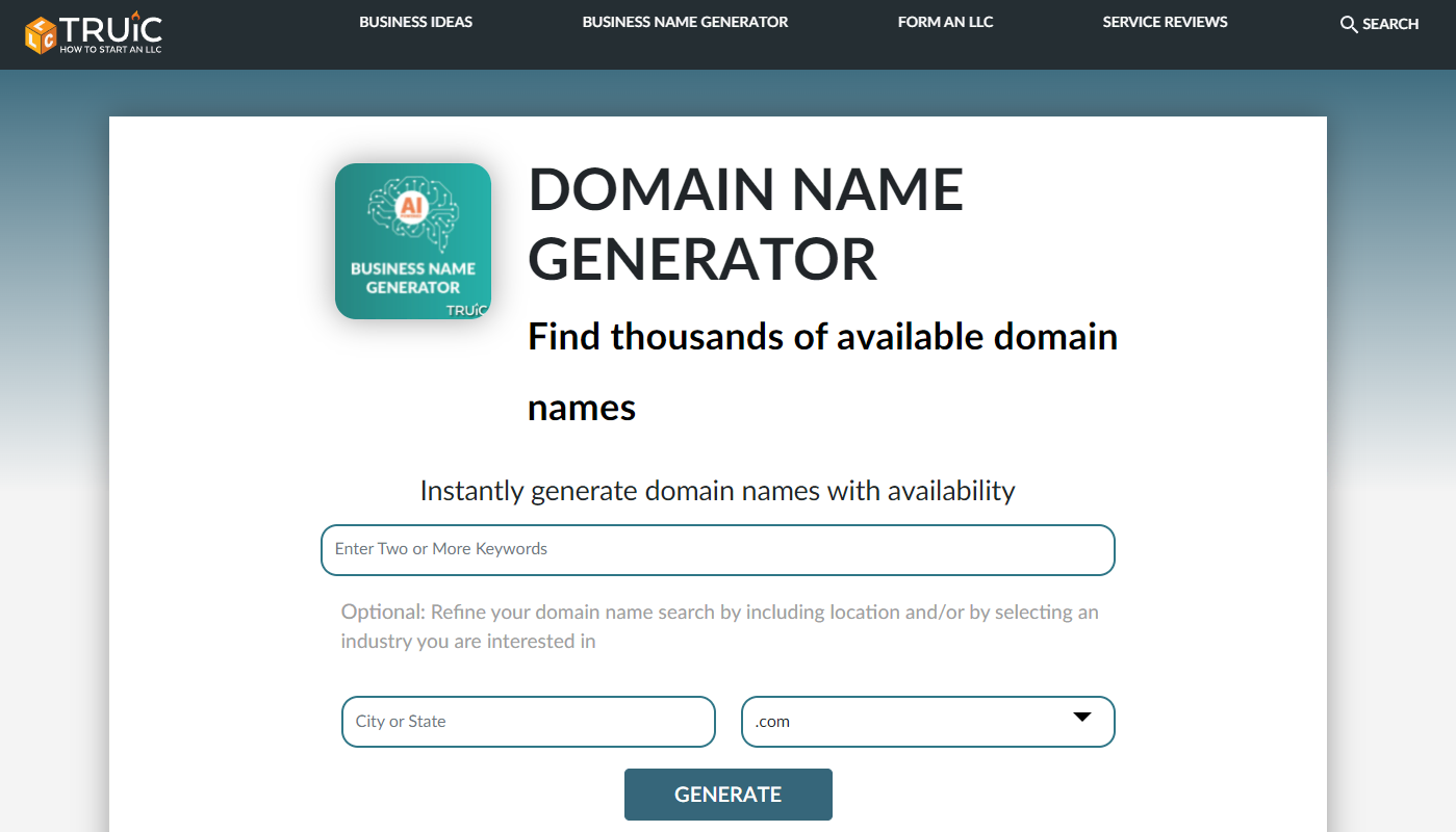 Domain Name Generator (Instant Ideas, no Ads) - DomainWheel