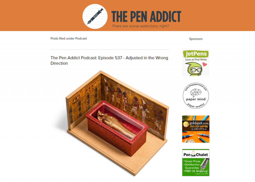Trang web của Pen Addict
