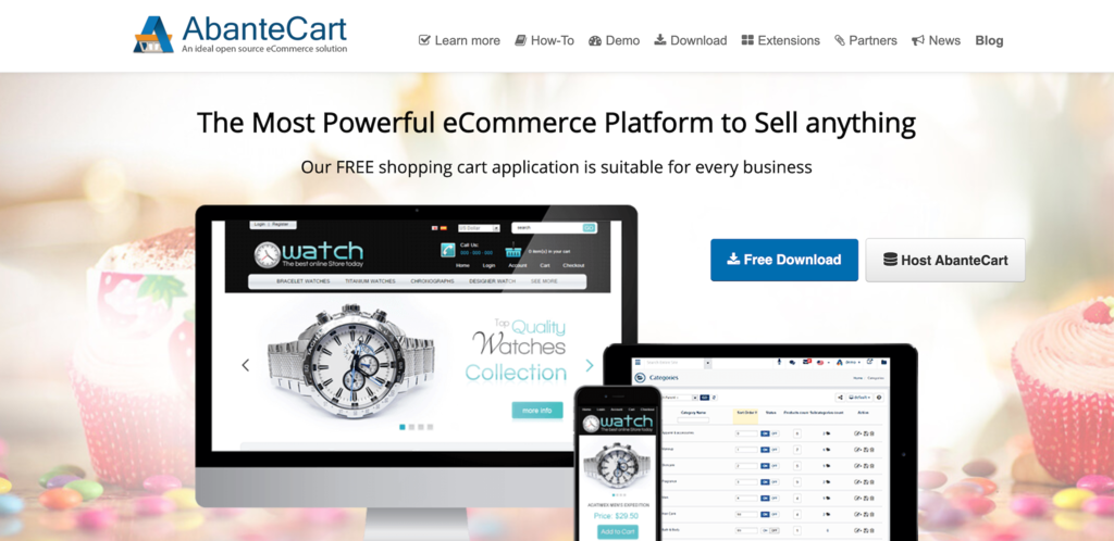 AbanteCart – open-source eCommerce platform.