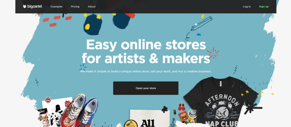 Big Cartel – best eCommerce platform for artists.