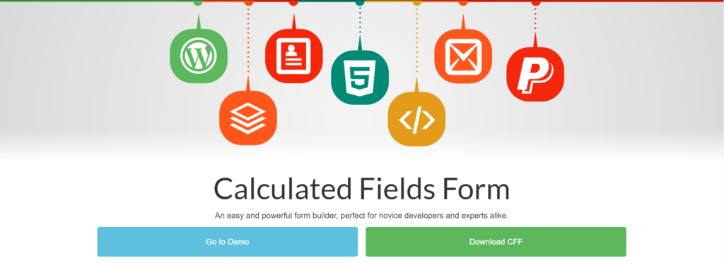 WordPress form plugin Calculated Fields Form.