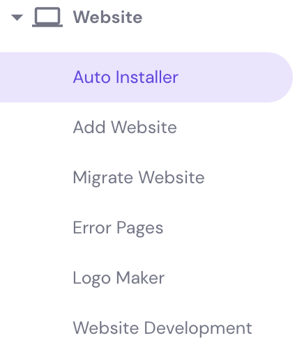 Бутон Auto Installer на hPanel