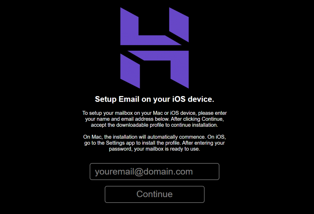 mobileconfig.mail.hostinger.com/ios page