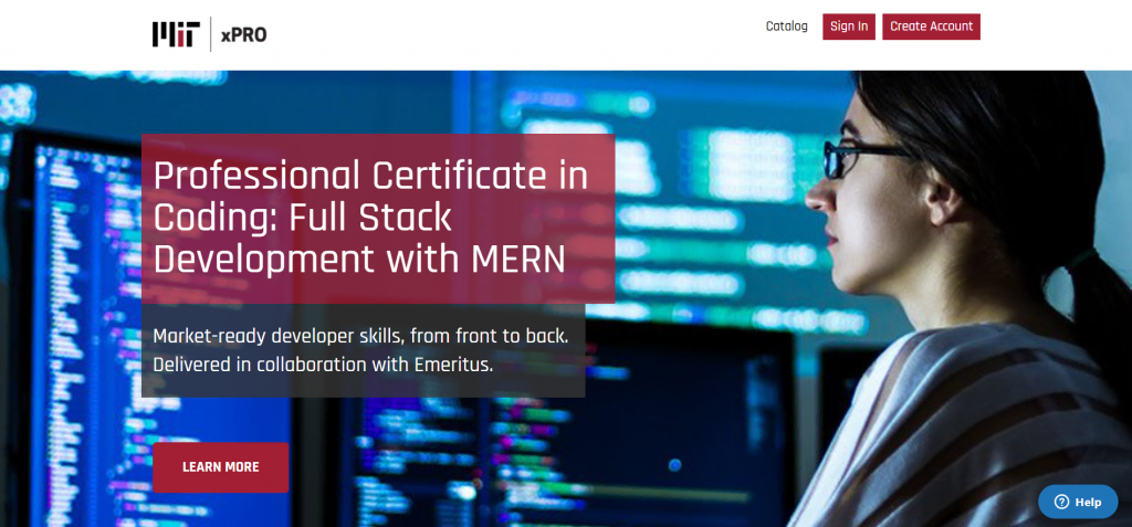 MIT's Professional Certificate in Coding.