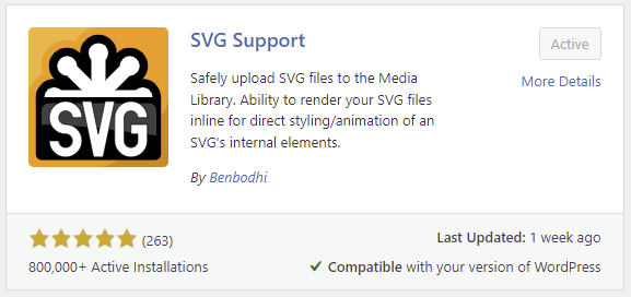 The SVG Support plugin in the official WordPress directory.