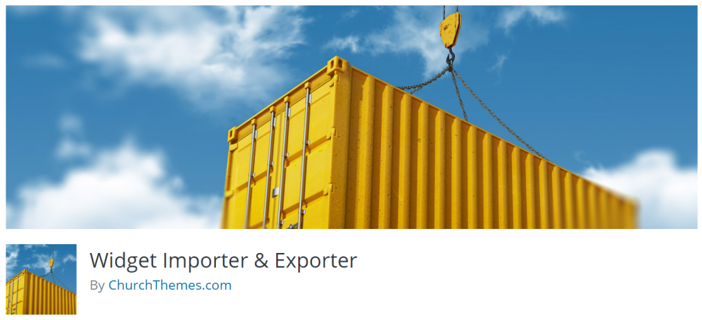 Widget Importer/Exporter WordPress plugin banner.