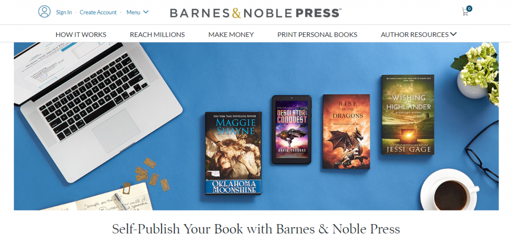The Barnes and Noble Press subdomain of the Barnes and Noble website
