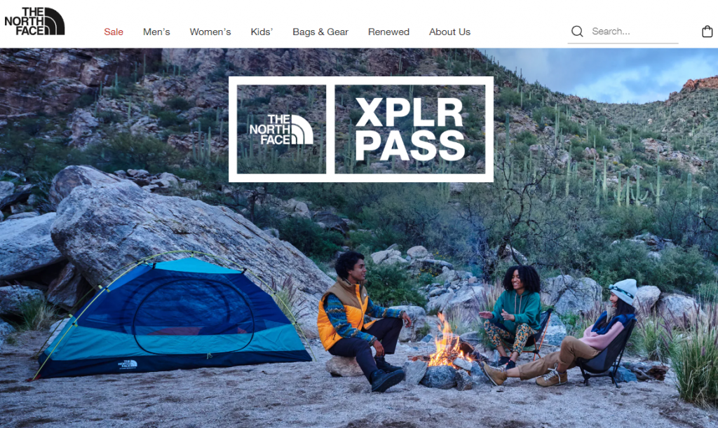 The XPLR Pass page on The North Face's website
