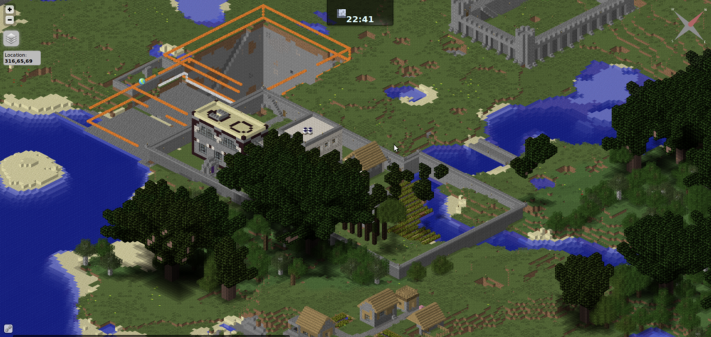 Dynmap plugin for Minecraft providing a real-time browser-based world map