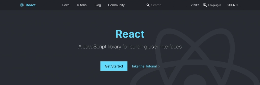 React homepage – A JavaScript library for building user interfaces