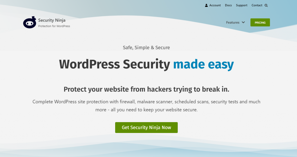 Security Ninja homepage