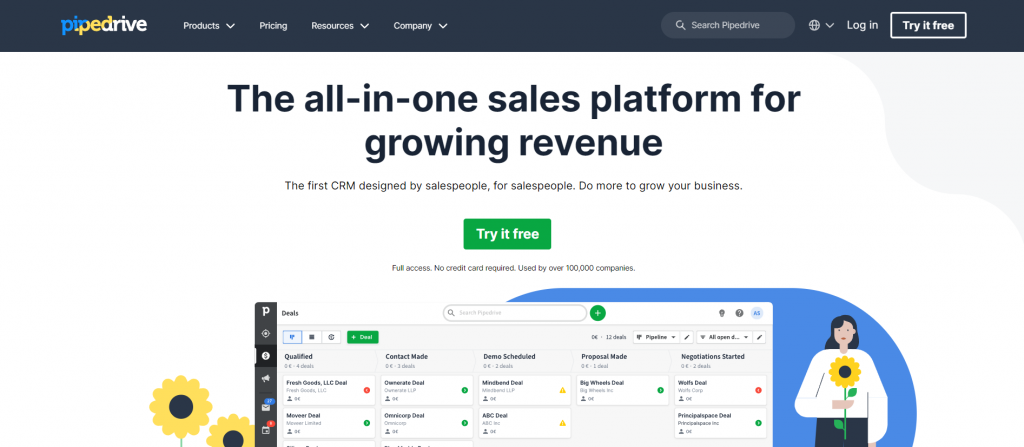 CRM software Pipedrive