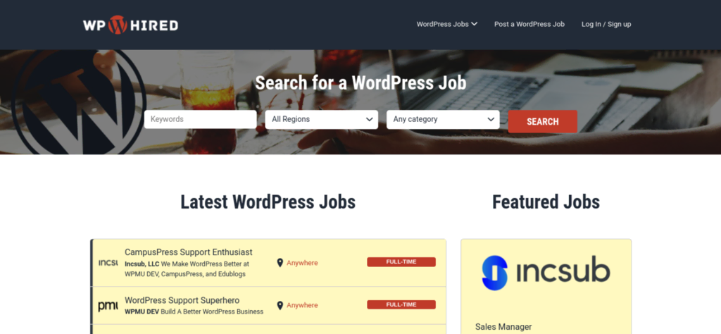 WPhired WordPress freelance platform.