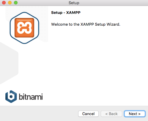 Welcome to the XAMPP Setup Wizard.