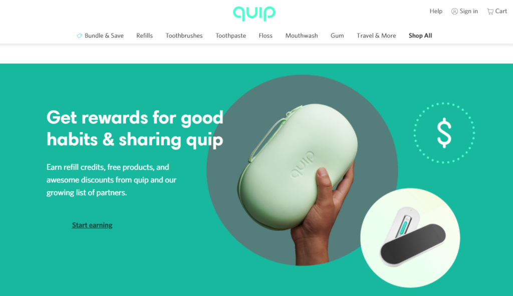 quip referral program: Get rewards for good habits & sharing quip