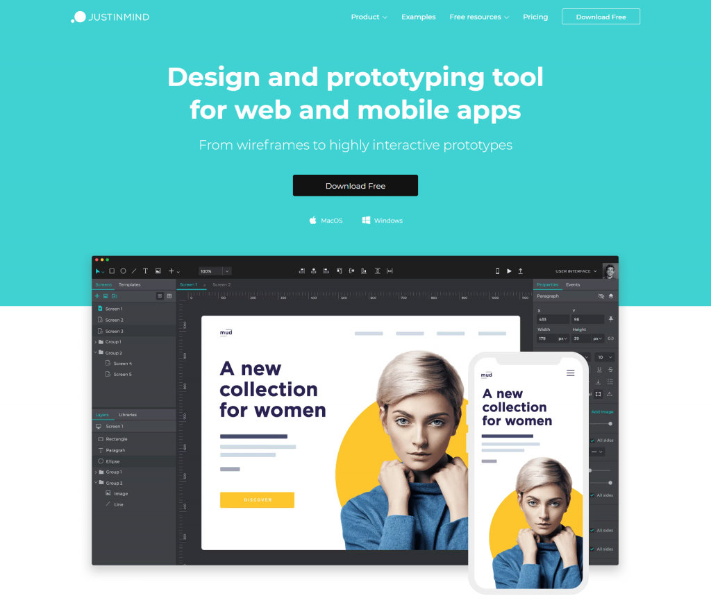 Justinmind – Design and prototyping tool for web and mobile apps
