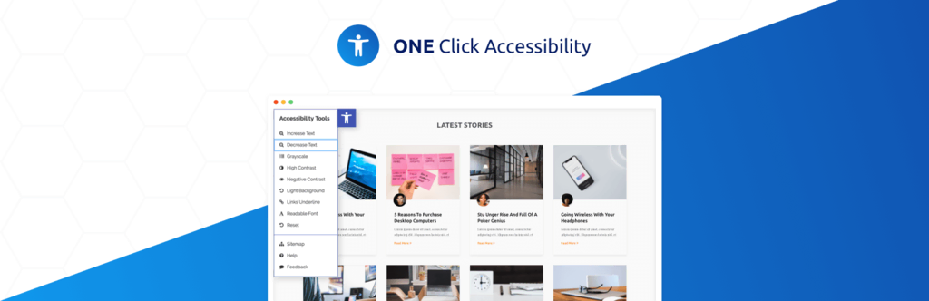 One Click Accessibility WordPress plugin banner