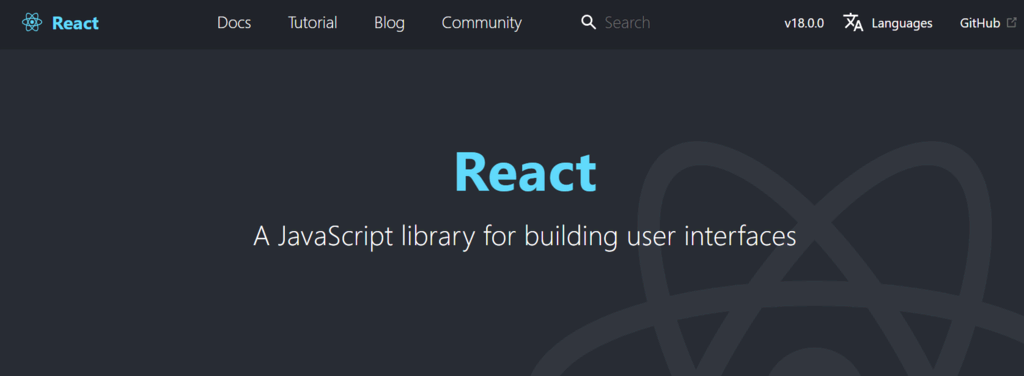 páginicial do react js