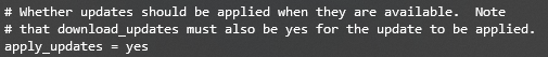 A prompt in Terminal confirming whether user wants to apply update