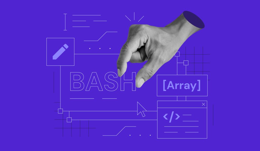 bash array element assignment