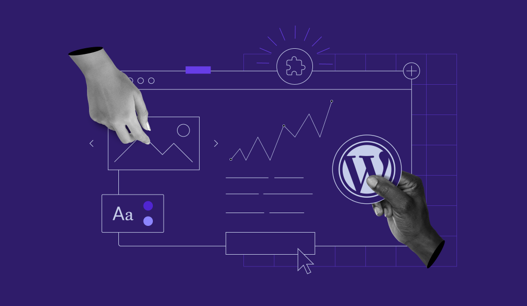 Illustration demonstrating how to create a page on WordPress