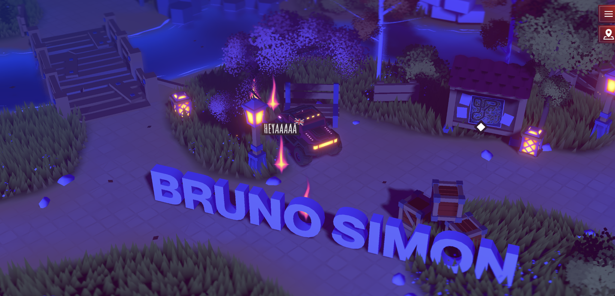 Bruno Simon portfolio page