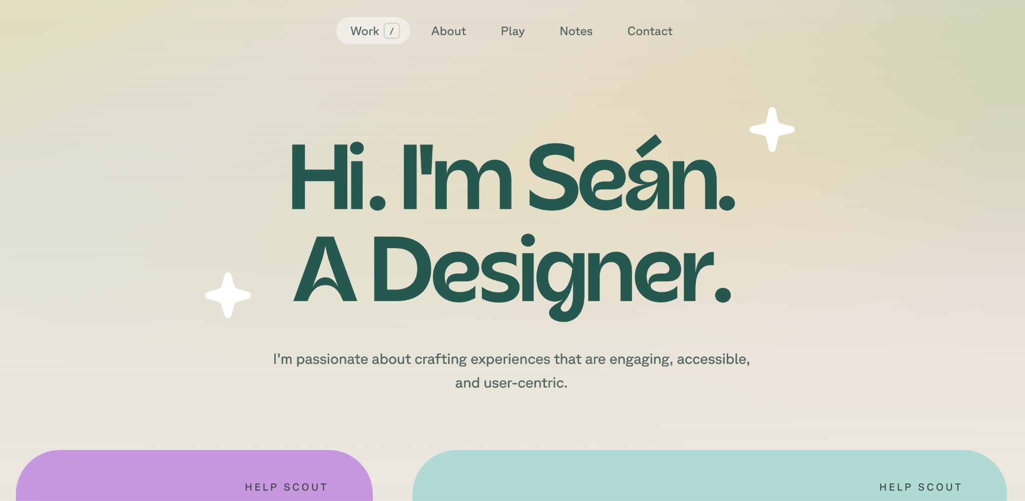 Se&aacute;n Halpin portfolio page