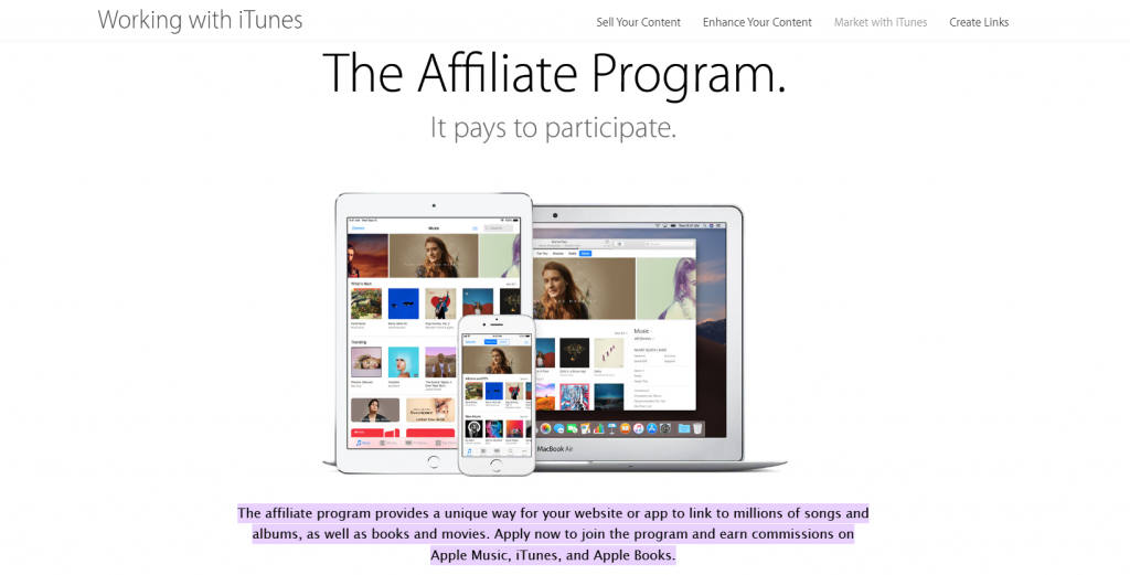 Apple affiliate program