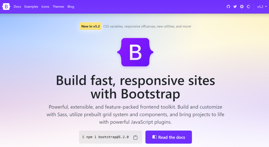 Bootstrap, a front-end development tool