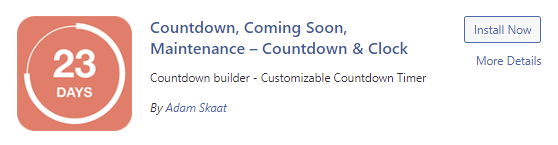 The Countdown Builder plugin card on the plugin directory