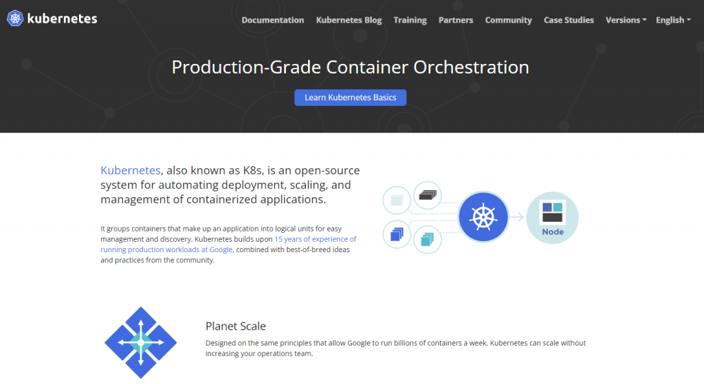 Kubernetes, an open-source tool for container management